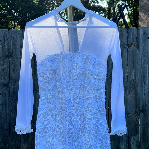 White Homemade Wedding Dress - Picture 1 of 9